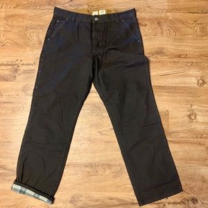 Red head flannel lined jeans